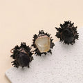 Raw Crystal Natural Gemstone Open Ring Wholesale Amethyst Gold Rings for Women Statement Amethyst Ring