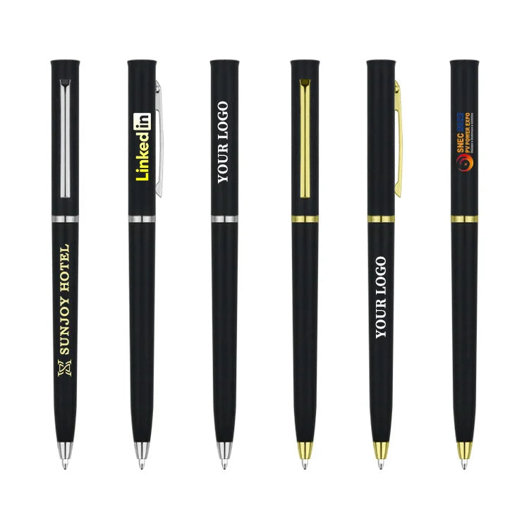 Wholesale Custom Branded 1.0mm Ballpoint Pens Plastic Black Ink Goodstar Brand Student/Office Stationery Non-Erasable Logo