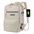Top Sale Custom Nylon Large Capacity Flight Travel Backpack Carry on Expandable Anti-Theft Laptop Backpack for Women Men