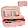 Makeup Bag Small Travel Cosmetic Bag for Women Girls Makeup Brushes Bag Portable 2 Layer Cosmetic Case With Brush Organizer
