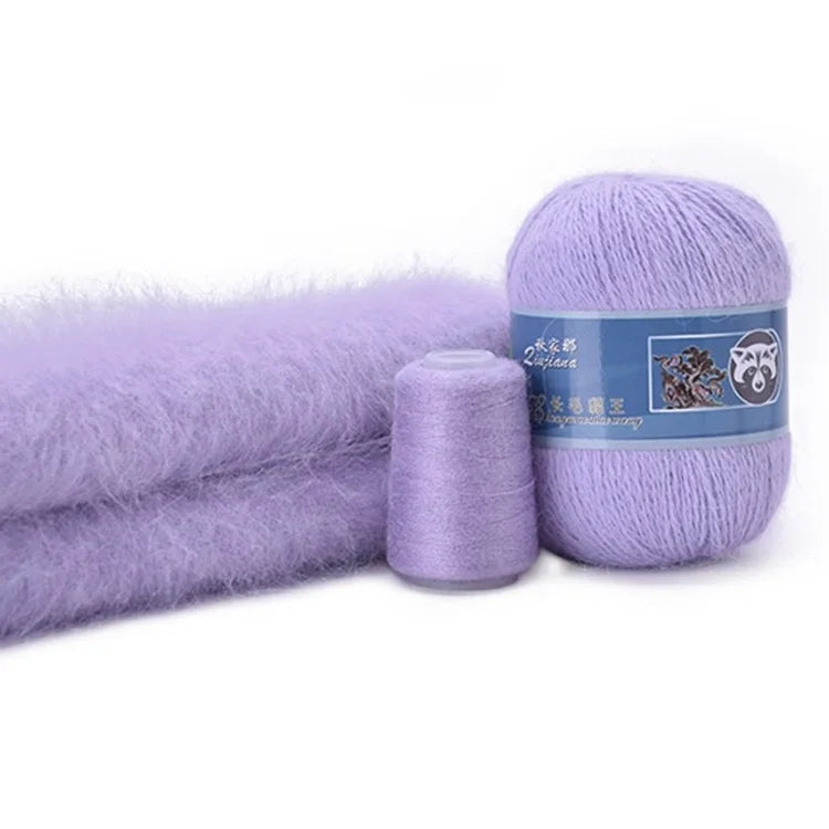 Hand Knitting 50Grams Multi-color Soft Long Hair Mink Wool Yarn for Sweater Scarves Hats Grove