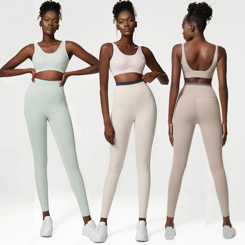 Women's Large Size Reversible Eco-Friendly Seamless Yoga Set Running Sportswear Suit Breathable Fitness Wear Winter Season XL