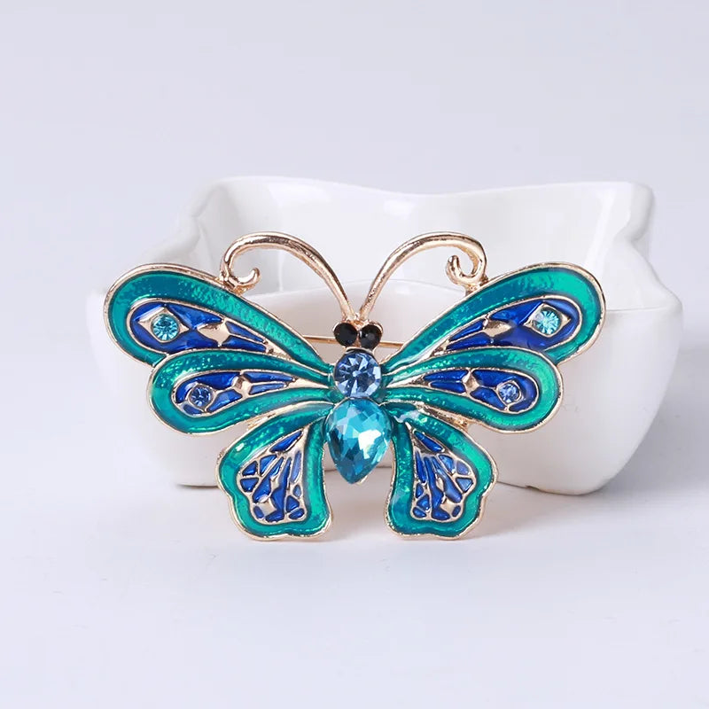 MM2695 Fashion Butterfly Brooch Women Enamel Brooch Jewelry Wholesale
