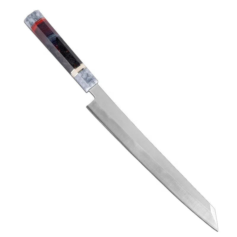 Wholesale Customization Japanese Style High Carbon Steel Kitchen Knife Multi Function Salmon Sushi Knife