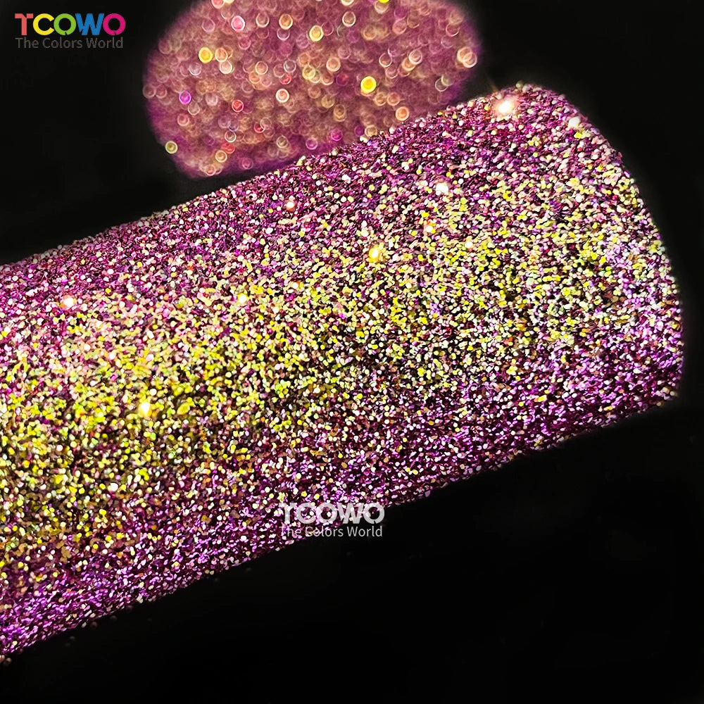 Wholesale 1kg Fine Glitter Long-lasting PET Bulk Color Shifting Chameleon Glitter for Nail Tumbler Crafts DIY Cosmetics