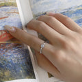 925 Sterling Silver Personality Retro 925 Moonstone Ring for Wedding