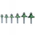 LAVIE 1pc 8mm Corner Round Over Router Bit with Bearing for Wood Woodworking Tool Tungsten Carbide Milling Cutter MC02022