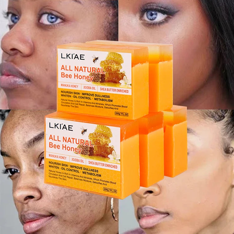 Popular Manuka Honey Soaps Smooths Hydrating Moisturizing Organic Tighten Lines Dry Improve Enhance Beauty Honey Whitening Soap