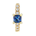 Milskye Dainty 925 Silver Gold Plated Colorful Cubic Zirconia Piercing Hoops Earring for Women