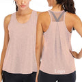 Wholesales Workout Tank Tops for Women Soft Mesh Racerback Yoga Shirts Athletic Running Breathable Women Summer Tops