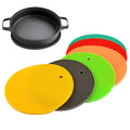 Silikolove Custom Silicone Coaster Non-Slip Heat Resistant Mat Round Cushion Place Mat Pot Holder Coffee Drink Beer Coaster Mat
