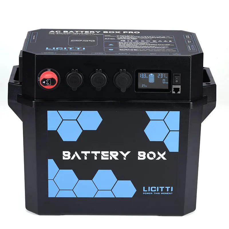 Licitti Solar 12v Storage Empty Battery Box 1000W 100AH 200AH 300AH with Solar Inverter