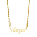 Qiuhan OEM Stainless Steel  Personalized Pendant Jewelry Custom Name Necklace