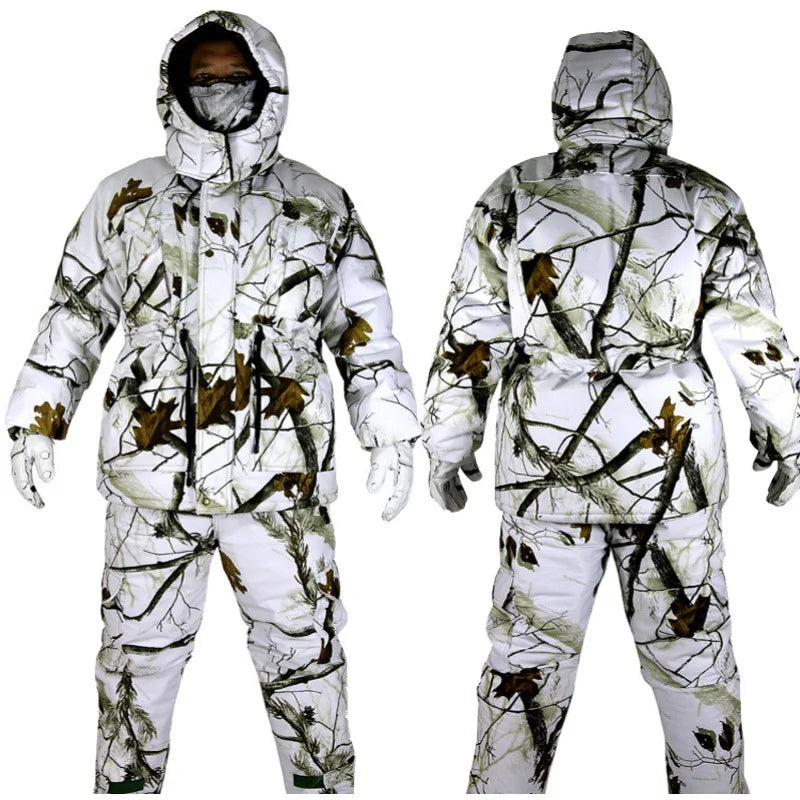 Shero Waterproof Windproof Polyester Cotton Custom Customized Ripstop Tactical Combat Suits Sets Winter Snow Camouflage Uniform