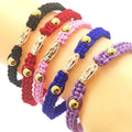 KDC867 Wholesale Latest Handmade  Catholicism Adjustable Saint Virgin Mary Bracelet Rope Bracelet Braided Bracelet