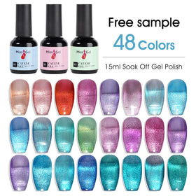 Missgel Reflective Cateye Wholesale Nail Supplie High Pigment 15ml Organic Vegan Custom Private Label UV Nail Cat Eye Gel Polish