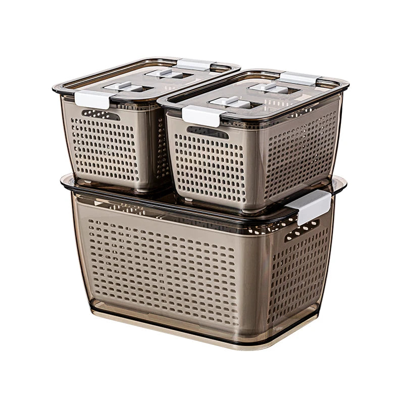 2021 New Popularity Rectangle Plastic Storage Box Hot Sale Pet+pp Transparent Small Food Storage Container