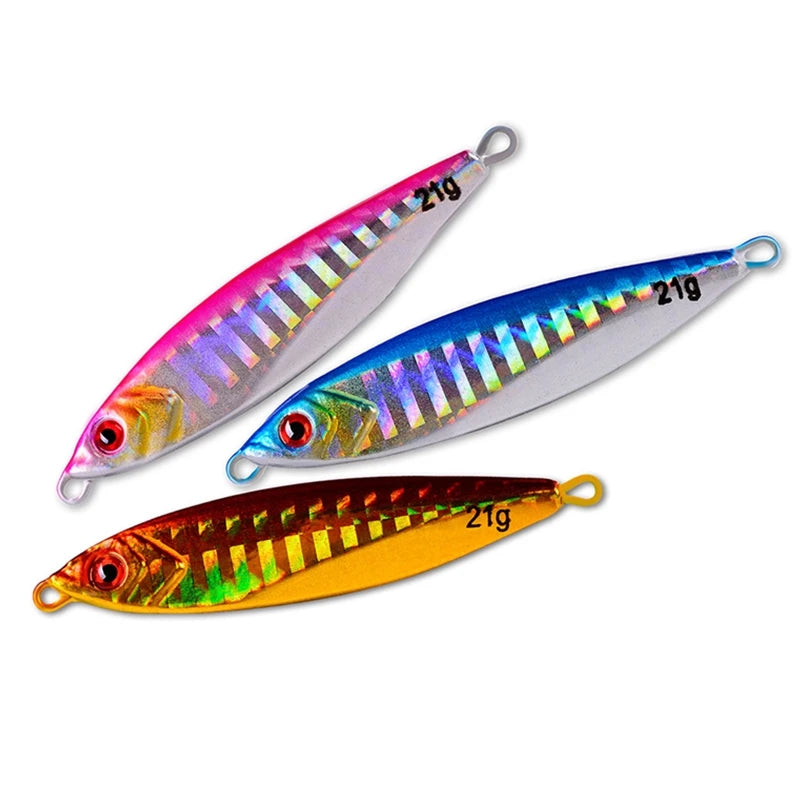 Wholesale Sinking Metal Spoons Jigging Bait 14g 21g 30g Jigs Fishing Lures for Saltwater for Sea Fishing in River Lake Stream