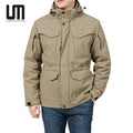 Liu Ming Custom Logo Printed Winter Men Clothing Thick Warm Fleece Lined Windbreaker Plus Size Jackets Hoodie Coat