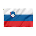 Promotional Product Azul Bandera Estrella Blanca 100%Polyester Outdoor Decoration Custom Slovenia Slovenian Flag
