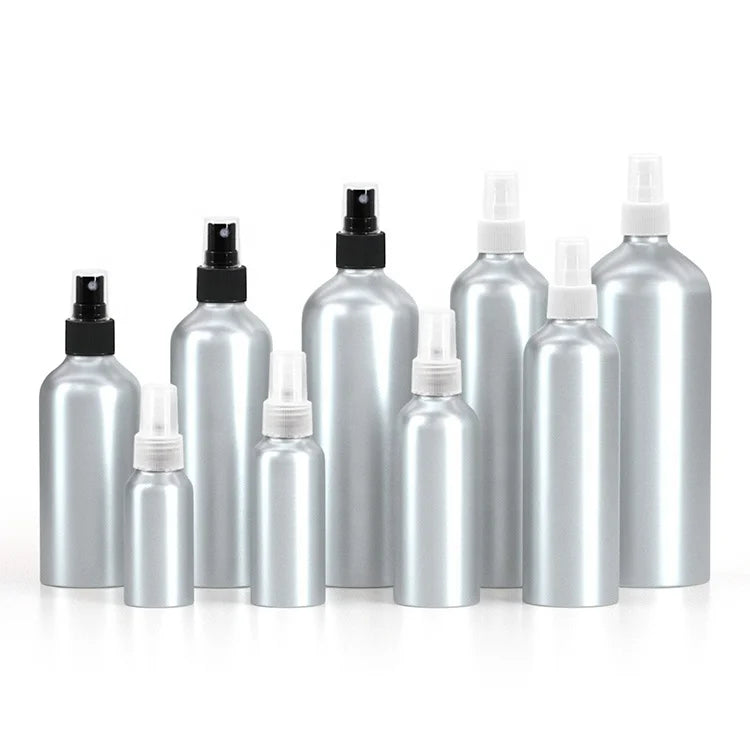 YANSEN 30-1000ml Aluminum Empty Cosmetic Bottle with Pump for Essential Oils Spray Perfume Bottle with Sealing Type Pump Sprayer
