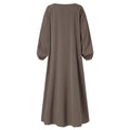 Wholesale Casual Loose Robes Islamic Muslim Dress Solid Color Robes Abaya Women Muslim Dress