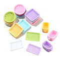Lovely 3d Miniature Weave Rattan Plate Basket Design Flat Back Kids Dolly House Play Resin Charms