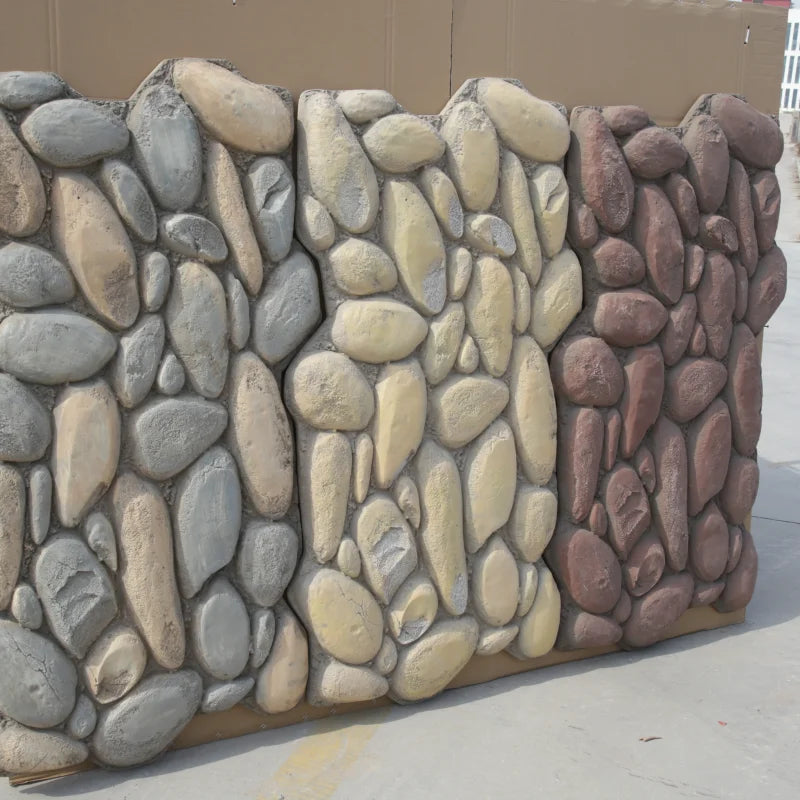 Wholesale Artificial Stone Garden Table Top Cobbles & Pebbles Wall Panel for Outdoor Application PU Wall Cladding From China