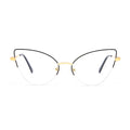 Trendy Gold Women Glasses Frame Optical Mulimaterial Men Metal Frame Custom logo Brand Army Eyewear
