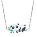 New Arrival Stainless Steel Jewelry Cute Enamel Animal Pendant Necklaces for Women