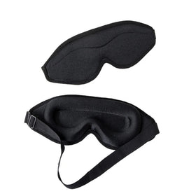 Upgrade 3D Contoured Blackout SleepMask Comfortable Adjustable Strap Soft Night Blindfold for Sleeping