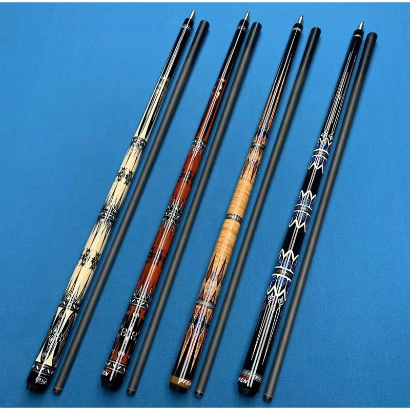 High End Yfen High Tech 58" Carbon Fiber 12.5mm 1/2 Billiard Pool Cue With Extension MegaBDM