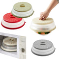 Hot Sale Microwave Splatter Guard Plastic Oven Food Cover Heat Platter Bowl Dish Splash Lid Collapsible Microwave Food Cover