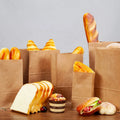 China Retail Mini Square Bottom Greaseproof Grease Proof Candy Cake Bread Biodegradable PLA PE Kraft Paper Bags for Bakery