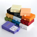 GLAMPKG Custom Jewelry Packaging Paper Boxes Cardboard Drawer Sliding Jewellery Gift Packaging Pouch Sliding Bracelets Boxes