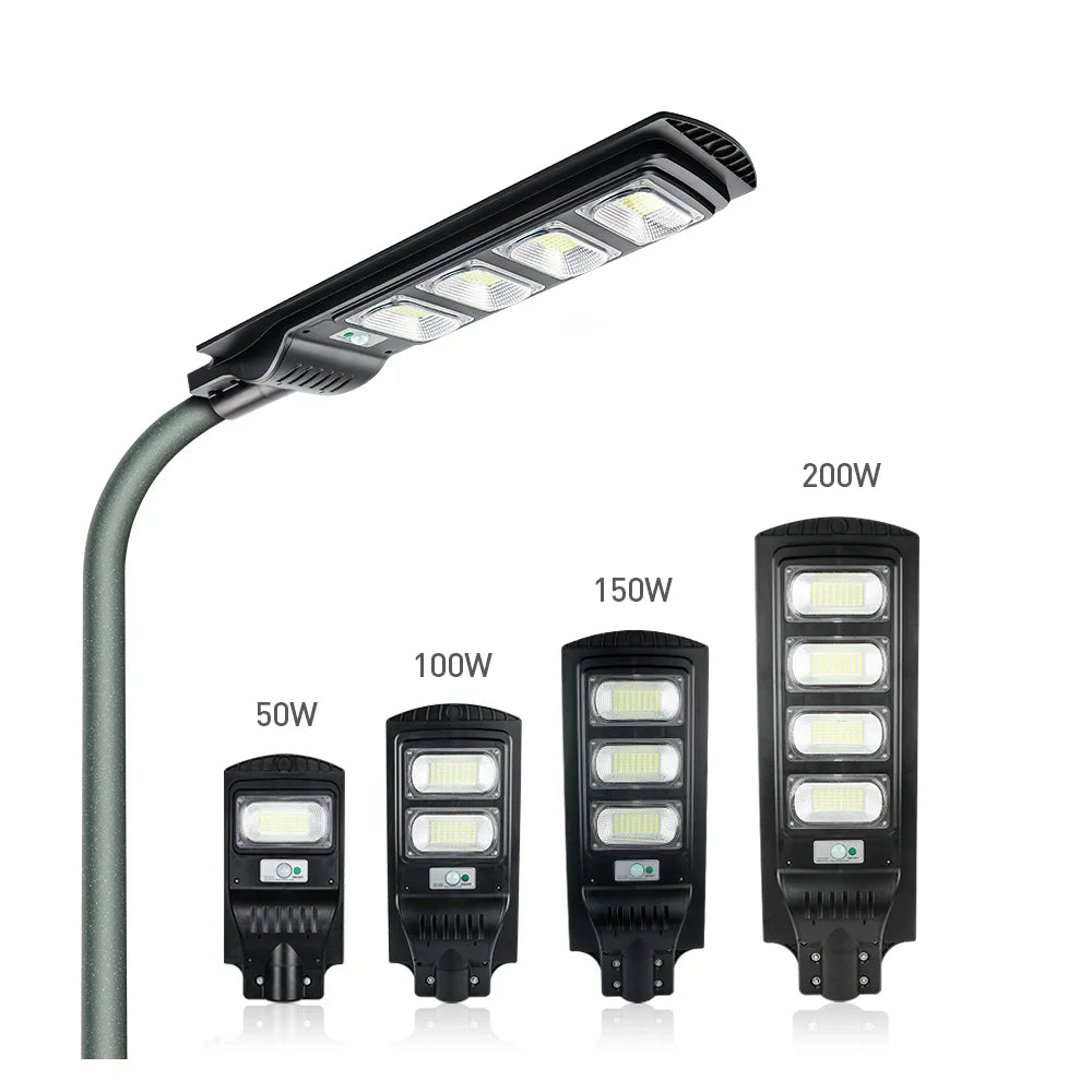 KCD High Efficiency Smart Control Commercial IP65 3 Eyes Solar Integrated Street Lamp 50w 100w 400 Watt 600w Solar Street Lights