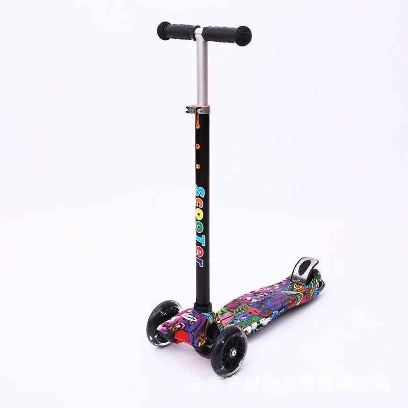 Ultra-high Strength Manufacturer Wholesale Cheap Prices of Three Roller Skating Parent Child Kids Folding Mobility Scooter