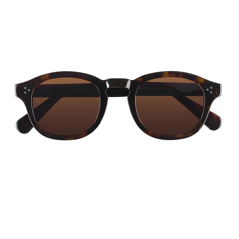 Fall Popular Fashion Luxury Dark Brown Lenses Womens Acetate Sunglasses Shades