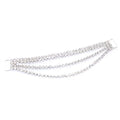 Wholesale Nickel Material Metal Accessories Crystal Rhinestone Bikini Connectors Alloy Buckles Rings Chains for Garments Bags