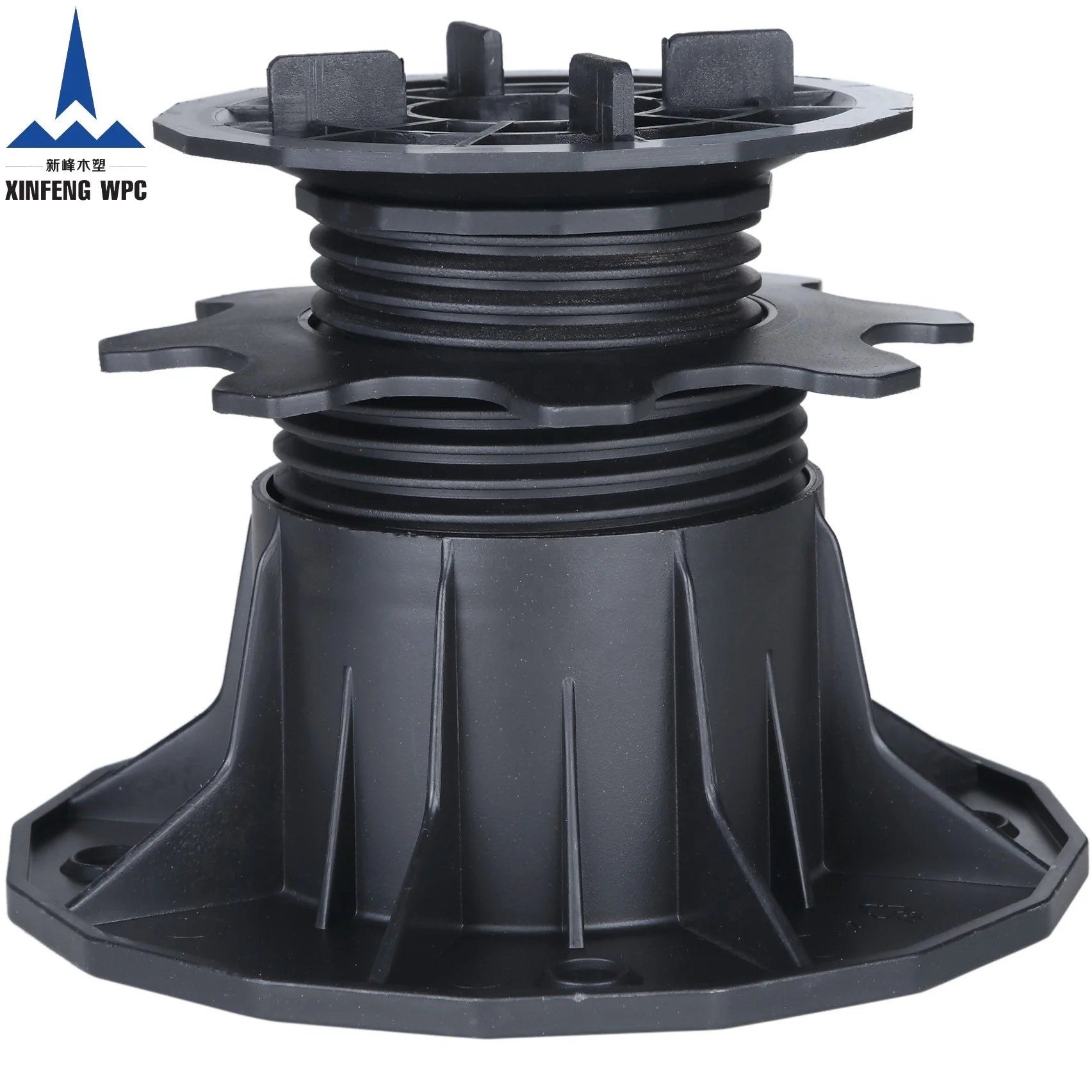 Adjustable 75-155 mm XF-T204D 75-155 Roof Paver Pedestal Self-Leveling Plastic Paver Projector Raised Floor Flooring Accessories