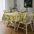 Ychon Hot Selling Lemon Printed Tablecloth Customizable Polyester Tablecloths Dustproof Heat-resistant Table Cloth