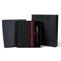 2022 Christmas Gift PU Journals Notebook With Metal Pen for Business Gift Custom Logo Bandage Notebook Pen Set
