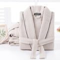 Wholesale Ready to Ship 100% Cotton Waffle Knit Spa Salon Bath Robe Towel