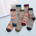 Autumn Winter New Style Retro Design Man's Thick Socks Warm Strip Wool Socks