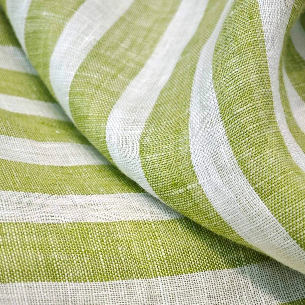 Wholesale Moisture Wicking 100 Pure Stripe Linen Fabric 103gsm Yarn Dyed Eco-friendly Linen Stripe Fabric for Shirts Clothes MegaBDM