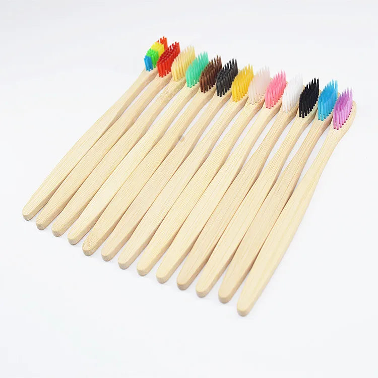 Manufacturer Wholesale Toothbrush Bamboo Fiber Brush with Charcoal Bristles for Hair Care