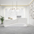Modern Office pink Reception Counter Luxury Front Desk  Office Furniture Desk Tables Set Modern Reception Desk