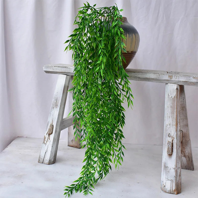 Factory Sale Plastic Willow Vines Ceiling Wedding Decoration Hanging Greenery Plants