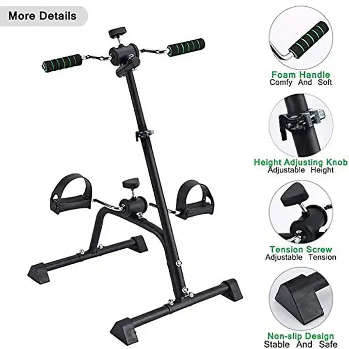TTSPORTS Pedal Exerciser Mini Exercise Bike for Arm Leg Knee Rehabilitation