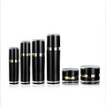 Acrylic Water Lotion Suit Bottle 20g 30g Black High-end Cream Bottle Circular Electroplated Packaging Material